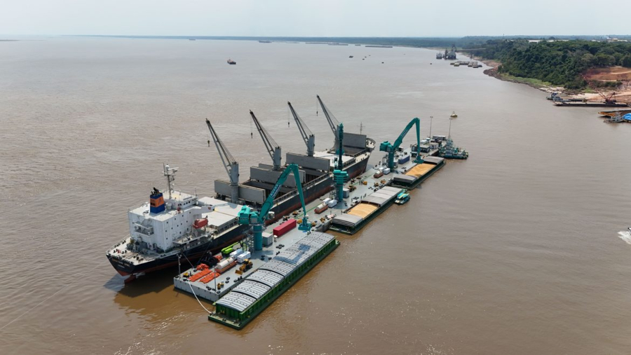 Super Porto Verde faz primeiro carregamento em terminal da Amazônia